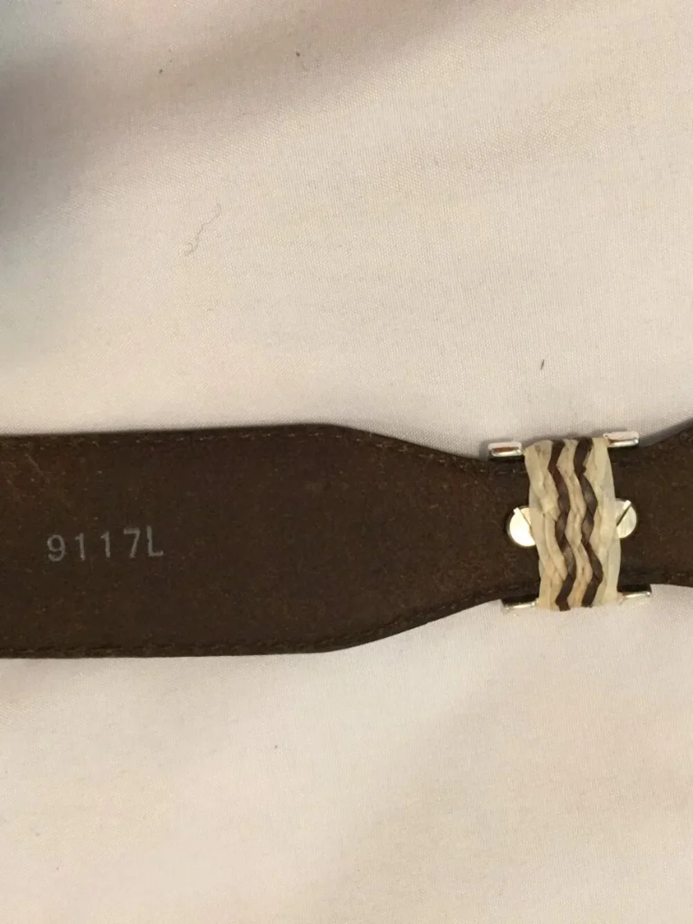 Tony Lama 9117L Mens Size 44 Cutting Champ Conchos Leather Belt Western Brown